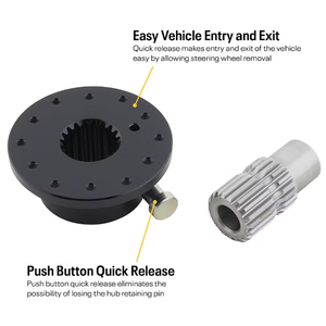 5/8 "Welle 6-Bolzen Schwarz Schnell spanner Lenkrad nabe verkeilt - Product Image 3