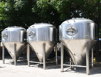 1500L Stainless Steel 304 Beer Fermenter Fermentation Conical Cooling Tank