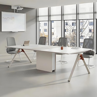 Bureau en bois moderne grande conférence intelligente qualité conseil exécutif salle Tables bureau et chaises ensemble futuriste