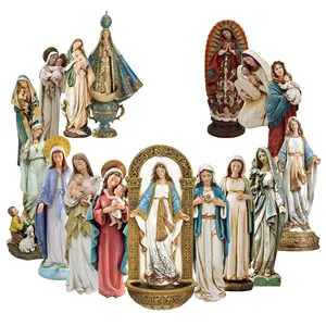 Articoli da regalo religiosi benedetta nostra signora benedica le statue della vergine maria di fatima resina battesimo souvenir statue della vergine maria