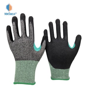 NMSHIELD Foam <strong>Nitrile</strong> <strong>Glove</strong> Manufacturers ANSI Cut Resistant <strong>Gloves</strong> Level 5 Safety <strong>Gloves</strong> Construction - Product Image 3