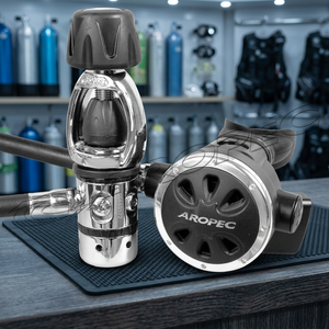 Equipo de Buceo Deportivo Transpirable de Acero Inoxidable Negro, Set de Regulador de Natación Modelo RG-SET-8-CE, Todas las Estaciones, 14 Años, Aropec - Product Image 3