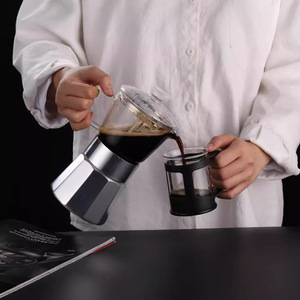 <span class=keywords><strong>Cafetera</strong></span> Italiana Portátil para Espresso, 4/6/9 Tazas, <span class=keywords><strong>Cafetera</strong></span> Moka Transparente de Grado Alimenticio para Café y Té - Product Image 6