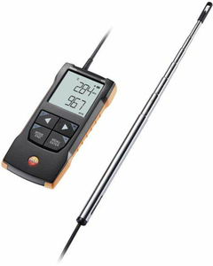 Anémomètre à fil chauffant Testo 425, 0,01-20 m/s, mesure de la vitesse du flux d'air, température et humidité - Product Image 1