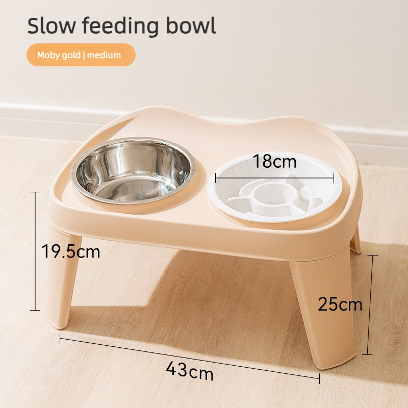 Mobiking medium slow feeding stainless steel bowl upgraded stabi
