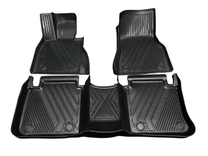 Alfombrillas de Lujo a Cuadros de TPE de Alta Calidad, Personalizadas, de 5 mm de Grosor, Juego Completo, Antideslizantes, para Todo Clima, 4 Piezas, para Vehículos con Volante a la Izquierda, <span class=keywords><strong>Todoterreno</strong></span>, Impermeables - Product Image 2