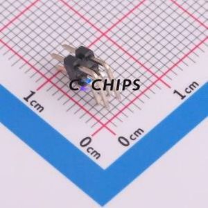 1271WR-2x2P Pin Header Bent Lead Through Hole,P=1.27mm Connector 2x2P 1.27mm Pin Header Right Angle Insert - Product Image 2