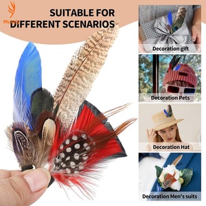 28 Estilos <span class=keywords><strong>de</strong></span> Plumas Coloridas para Mujer y Decoración Retro para Sombrero <span class=keywords><strong>Pandora</strong></span>, Broche Hecho a Mano, Flor para Cuello <span class=keywords><strong>de</strong></span> Traje, Accesorio <span class=keywords><strong>de</strong></span> Pluma 3D para Cuello <span class=keywords><strong>de</strong></span> Vestido - Product Image 2