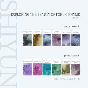 Usine directe haute qualité poésie rime série 6 <span class=keywords><strong>couleurs</strong></span> aquarelle peinture ensemble unique 15ml peinture liquide peinture ensemble - Product Image 6