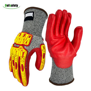Guantes de Seguridad Industriales Resistentes a Cortes SONICE, Material TPR, Guantes de Impacto para Trabajos de Construcción en Campos Petroleros y Mecánica - Product Image 4