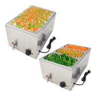 Chauffe-Plats de Luxe pour Hôtels et Événements, Comptoir de Présentation Thermique Isolé pour Aliments, Ensemble de 4 Pièces