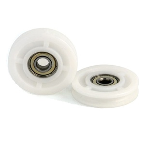 <span class=keywords><strong>Roue</strong></span> à <span class=keywords><strong>roulement</strong></span> de précision P5 recouverte d'un revêtement en plastique, <span class=keywords><strong>roulement</strong></span> 608 POM, poulie à <span class=keywords><strong>gorge</strong></span> de type <span class=keywords><strong>U</strong></span> V H - Product Image 1