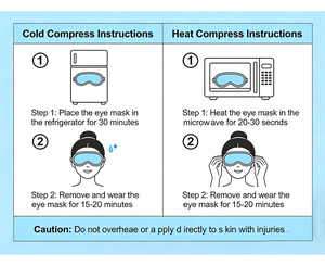 Masque oculaire réutilisable en peluche avec gel froid et chaud pour les yeux gonflés, les cernes, la fatigue oculaire et le soulagement des maux de tête - Product Image 6