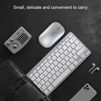 Combo de Teclado y Ratón Inalámbrico Mini de 78 Teclas, Recargable, Bluetooth, para Laptop, Tablet y PC, Venta de Fábrica Personalizada