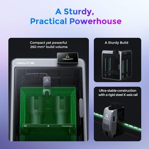 Impresora 3D Oficial K2 Combo de Alta Velocidad, 600 mm/s, Impresión Multicolor, Cámaras con IA, Nivelación Automática Completa, Doble PLA, Metal y PC - Product Image 2