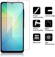 Film de Protection d'Écran en Verre Trempé HD Transparent 9H 2.5D pour Téléphone Mobile, Lot en Vrac pour Samsung A05 A06 A16 A26 5G