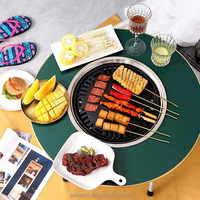 Brasero de jardin rond de 23,5 pouces pour brûler du bois, barbecue pour patio extérieur et cour arrière