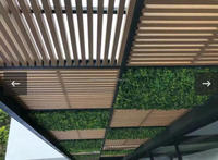 Persiennes de solives en aluminium Wpc Co-extrusion Tube creux carré en bois Cloison murale Wpc Profilé composite en aluminium Poutres tubulaires