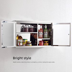 Armoire de rangement en acier inoxydable de haute qualité, armoire de cuisine, armoire murale de rangement - Product Image 3