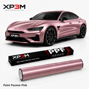 ฟิล์มกันรอยรถยนต์ XP3M สีชมพูพาสชั่น OEM เงาแบบ TPU ความหนา 7.5 มิล ซ่อมแซมตัวเองได้ ป้องกันรอยขีดข่วน ป้องกันการเหลือง - Product Image 1