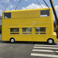 Nouvelle Conception Personnalisée de Camion Remorque Alimentaire Mobile à Double Étage avec Cuisine Complète en Acier Galvanisé pour Frites