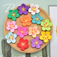 Charmes de chaussures floraux 3D mignons, unisexes, en PVC souple, charmes pour coque de téléphone, patch décoratif DIY, ornements de chaussures en fleurs de cerisier