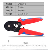 LEKON Offre Spéciale WXC8 6-4 /WXC8 6-4A Outil de sertissage manuel auto-ajustable pour embouts de tubes.