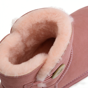 Stivali da Neve <span class=keywords><strong>Invernali</strong></span> OEM/ODM Vendita Diretta dalla Fabbrica <span class=keywords><strong>Scarpe</strong></span> Calde da <span class=keywords><strong>Donna</strong></span> Suola Piatta Fodera in Pelle di Pecora con Bottoni Vendita all'Ingrosso - Product Image 3