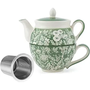 优雅的饮料骨瓷茶壶套装一款英国经典餐具下午茶套装