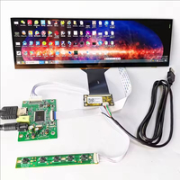 Kit d'écran tactile capacitif de 12,6 pouces, écran LCD IPS 1920*515 HD pour moniteur de voiture/affichage de barre/Raspberry Pi