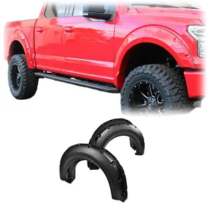 Spedking 2009-2014 Raptorอุปกรณ์เสริมพื้นผิวกระเป๋าBolt/Rivet Fender Flaresล้อสําหรับFord F150 Fender Flares