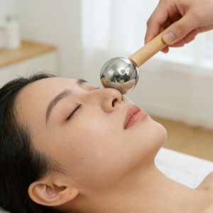 Bola de masaje de hielo de belleza Facial y terapia de frío de ojos Masajeador de cabeza de rodillo para levantamiento y estiramiento de la piel Masaje facial - Product Image 3