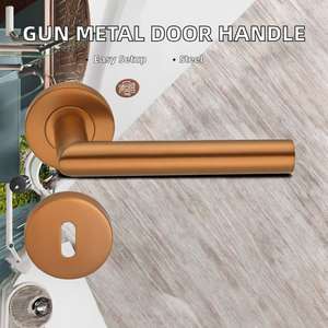 Oferta Especial: Manijas Magnéticas Cuadradas Modernas en Gris Metálico PVD para Puertas de Madera, Acero Inoxidable 304, Fácil Instalación - Product Image 2