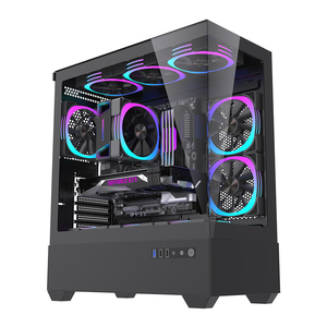 Lovingcool Factory Wholesale <span class=keywords><strong>PC</strong></span> <span class=keywords><strong>Gaming</strong></span> ATX <span class=keywords><strong>Computer</strong></span> Case RGB CPU Housing Black <span class=keywords><strong>Pc</strong></span> Case <span class=keywords><strong>Gaming</strong></span> <span class=keywords><strong>Pc</strong></span> <span class=keywords><strong>Computer</strong></span> Case Torres Gabinete - Product Image 1