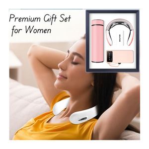 New Arrivals Neck Massage <b>Gift</b> <b>Set</b> 3 Pieces in 1 Plastic Luxury Custom Logo Box Silk Screen Printed for Business Advertising - Product Image 3