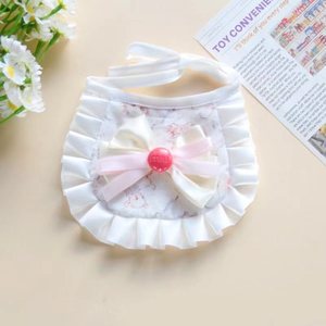 <b>Cute</b> Pet Bib With Lace Trim For Cats And Dogs Yellow Duck <b>Bear</b> Rabbit Styles All Seasons Pet Accessories - Product Image 4