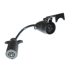 Nuevo Conector de Remolque, Adaptador de 7 Pines Estadounidenses a 7 Pines Europeos, Sistema de Desconexión de Luces de Freno Sin Dirección, Repuesto - Product Image 3