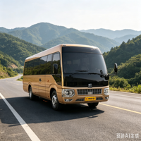 TENGLONG Nouveau mini-bus urbain de luxe à bas prix, 28 places, moteur diesel Cummins, transmission manuelle