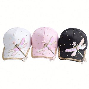 Casquette de baseball unisexe élégante à 5 panneaux en tissu courant, souple, à visière courte, effet cristal, vente en gros - Product Image 3