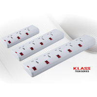 Tira de alimentación KLASS con puerto USB, enchufe de 2/3/4 vías, 6 USB con enchufe tipo C con cable de extensión de 2/3/4/5M, enchufe protector contra sobretensiones