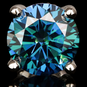 ต่างหูแต่งงานทรงกลมชุบทองคำขาว Xingyue Classic ประดับเพชรโมอิสซาไนต์ทรงกลมสี D ระดับความสะอาด VVS ตัวเรือนเงินแท้ 925 ผ่านการทดสอบด้วยเครื่องตรวจสอบเพชร - Product Image 1