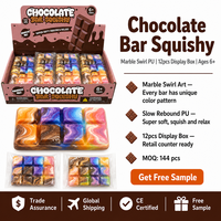 Southpeak Toy Barre de chocolat en mousse PU à remontée lente, jouet anti-stress à presser, Squishy Factory CE OEM Vente en gros