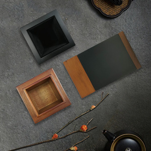 Walnut Solid Wood <b>Storage</b> Box Rectangular 75mmx75mmx129mm Engraving General Packaging Decorative Box - Product Image 2