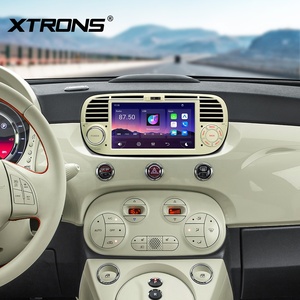 7 Inch Beige Linux <b>Car</b> Stereo for Fiat 500 2007-2015 Gesture Control Wireless CarPlay <b>Android</b> Auto DSP RCA Input CE-XTRONS - Product Image 4
