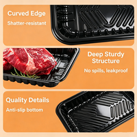 Barquette en PET thermoformé pour viande crue, conforme aux normes FDA, de qualité alimentaire, robuste, pour sushis, emballage réfrigéré, directement de l'usine