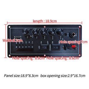 Fabriekslevering 2.0 Kanaal Smart Digitale Eindversterker Bord 12V Bluetooths Audio Luidspreker Printplaat Met Fm <span class=keywords><strong>Bt</strong></span>-Functies - Product Image 3