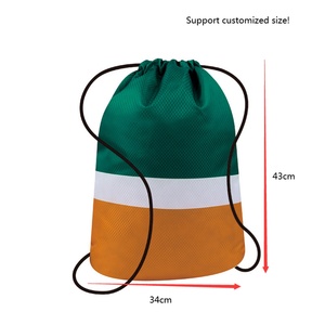 Multi Colors Fitness <b>Swimming</b> 420d Checked Oxford Drawstring <b>Bag</b> Print logo Wet and Dry Separation Sports Drawstring Backpack - Product Image 3