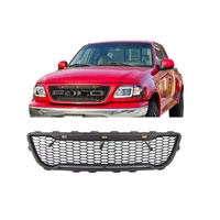 Accesorios 4x4, Rejilla Delantera, Piezas de Accesorios para Parachoques Delantero para F150 1995-2003 con LED y Logotipo