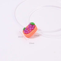 Yiwu Wintop Kawaii Style 3d Simulation Mélange Panier De Fruits Conception Dos Plat Cabochons En Résine pour Kit De Bricolage