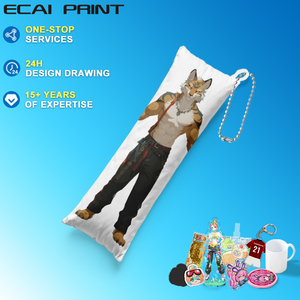 小さなアニメ昇華かわいいミニぬいぐるみ枕キーチェーンカスタムミニぬいぐるみキーチェーンキーリングギフト用 - Product Image 4